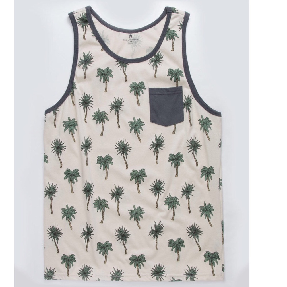 Beige palm tree tank 🌴